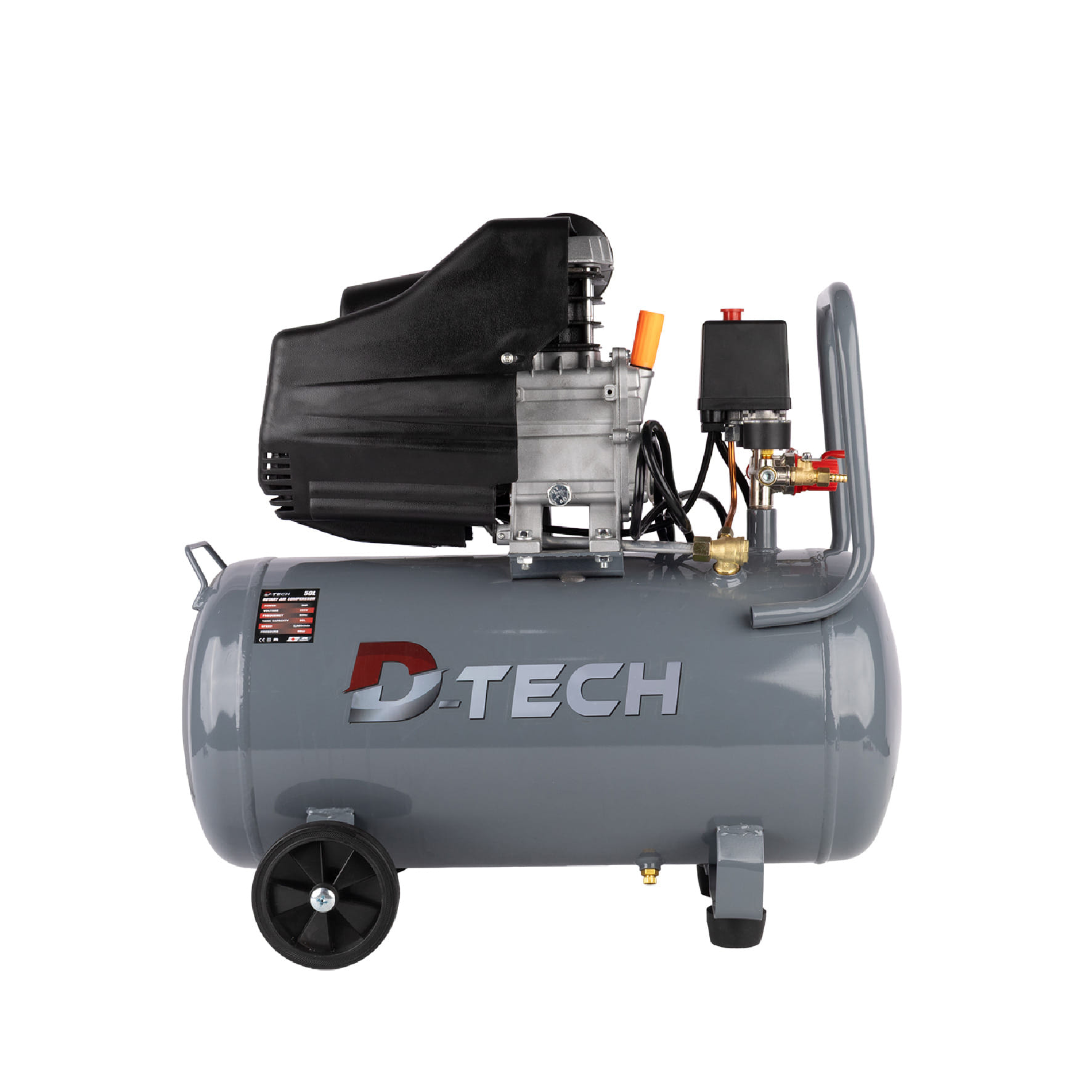 ปั๊มลมโรตารี่ D-TECH 50 ลิตร 3 แรงม้า 220V (เฉพาะตัวเครื่อง)_3